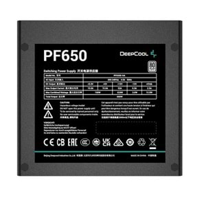 DEEPCOOL 650W 80+ PF650 POWER SUPPLY