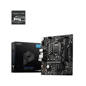 MSI B560M PRO-E DDR4 HDMI PCIe 16X v4.0 1200p v2 mATX