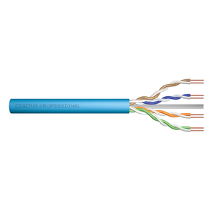 DIGITUS 500metre CAT6 Utp 23AWG Mavi Makara Saf Bakır Kablo 0.50mm DK-1613-VH-5-B