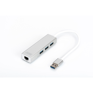 DIGITUS Gigabit USB 3.0 Ethernet Çoklayıcı Hub (DA-70250-1)