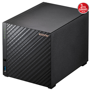 ASUSTOR 4diskli Realtek QC-1GB RAM-2.5GbE Nas Server AS1204T