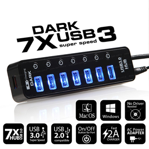 DARK DK-AC-USB371 7port USB 3.0 USB Çoklayıcı Hub Anahtarlı