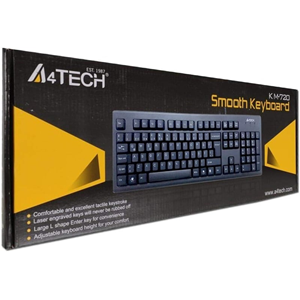 A4TECH KM-720 Kablolu USB Q Trk Siyah Klavye
