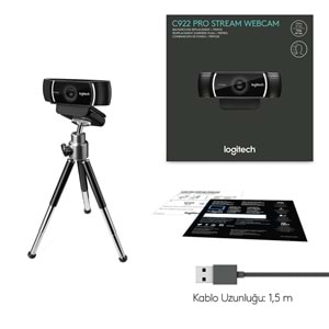 LOGITECH C922 Pro Stream 1920x1080 Web Kamerası (960-001088)