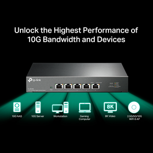 TP-LINK 5port 10GbE Yönetilemez Switch TL-SX105