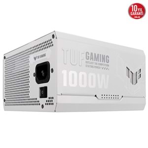ASUS 1000w 80+ Gold TUF GAMING 1000G WHITE Tam Modüler Power Supply Beyaz / 90YE00S5-B0NA00