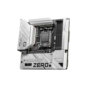 MSI B650M PROJECT ZERO WIFI6E DDR5 HDMI-DP TYPEC PCIE 4.0 AM5 mATX