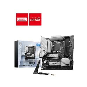 MSI B760M PROJECT ZERO DDR5 HDMI-DP TYPEC PCIE 4.0 1700p mATX