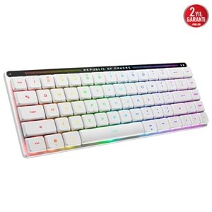 ASUS ROG Falchion RX Low Profile Kırmızı Optik Switch Üç Modlu Kablosuz Türkçe Q Mekanik Klavye / 90MP03EC-BKYA10