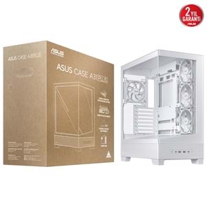 ASUS A31 PLUS TG ARGB WHITE Gaming Mid-Tower PC Kasası Beyaz / 90DC00R3-B19000