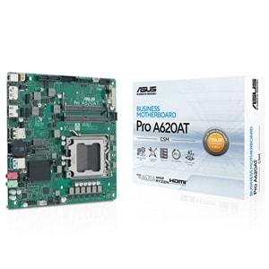 ASUS PRO A620AT- CSM DDR5 HDMI-DP PCIE 4.0 AM5 mATX Kurumsal Anakart