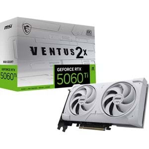 MSI 8GB RTX5060TI 8G VENTUS 2X OC WHITE PLUS GDDR7 HDMI-DP PCIE 5.0 BEYAZ