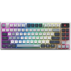 MSI Q TR GG Forge GK600 TKL Sky Switch Mekanik Beyaz Oyuncu Klavyesi