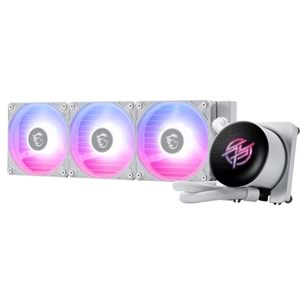 MSI 360mm MPG CORELIQUID P13 360 WHITE ARGB AM5-1851P Sıvı Soğutmalı İşlemci Fanı Beyaz