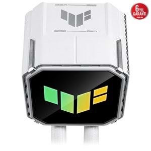 ASUS 360mm TUF GAMING LC III 360 ARGB Sıvı Soğutmalı İşlemci Fanı Beyaz