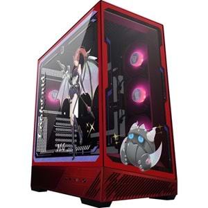 MSI PANO 130R MLG EDITION Gaming Mid-Tower PC Kasası Kırmızı-Siyah