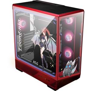 MSI PANO 130R MLG EDITION Gaming Mid-Tower PC Kasası Kırmızı-Siyah