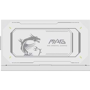 MSI 1000w 80+ Gold MAG A1000GL PCIE5 WHITE Tam Modüler Power Supply Beyaz