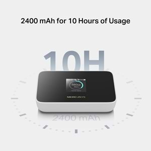 MERCUSYS MT115 4G LTE Wıfı6 AX300 Taşınabilir Router Bataryalı 