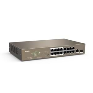 TENDA 16port PoE 150w 10/100 1-SFP Yönetilemez Switch TEF1118P-16-150W