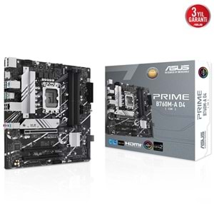 ASUS PRIME B760M-A D4-CSM DDR4 HDMI-DP PCIE 4.0 1700p mATX KURUMSAL ANAKART ASUS PRIME B760M-A D4-CSM DDR4 HDMI-DP PCIE 4.0 1700p mATX KURUMSAL ANAKART