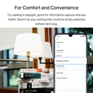  TP-LINK TAPO L520E Tapo Akıllı Wi-Fi Ampul, Gün Işığı ve Işık Şiddeti Ayarlanabilir