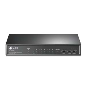  TP-LINK 8-port TL-SF1009P 10/100 Yönetilemez 65w Full PoE Switch