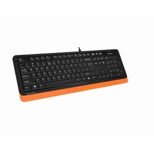 A4TECH FK10 Kablolu USB Q Siyah/Turuncu Klavye