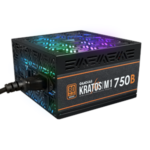 GAMDIAS 750W 80+ BRONZE KRATOS M1-750B 12cm RGB Fanlı Power Supply