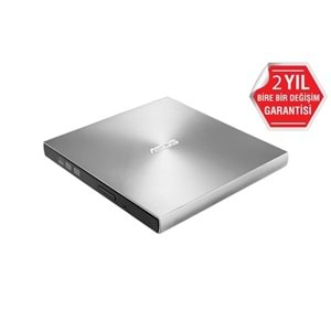 Asus Zendrive-U9m Sdrw-08U9m-U Harici İnce Dvd Yazıcı M-Disc Usb Type-C Ve Usb 2.0 Destekli Gümüş