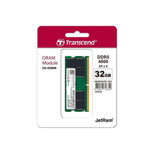 TRANSCEND 32GB DDR5 4800MHZ CL40 NOTEBOOK RAM VALUE JM4800ASE-32G