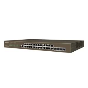 TENDA 24port 4-SFP 10GbE Gigabit Yönetilebilir Switch TEG3328F