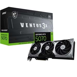 MSI 12GB RTX5070 12G VENTUS 3X OC GDDR7 192bit HDMI-DP PCIE 5.0