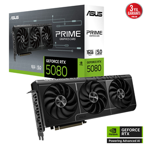 ASUS 16GB PRIME RTX5080-16G GDDR7 256bit HDMI DP PCIe 5.0