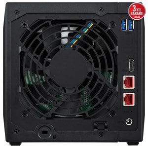 ASUSTOR 4diskli Celeron N5105 QC-4GB RAM-2-2.5GbE Nas Server AS5404T