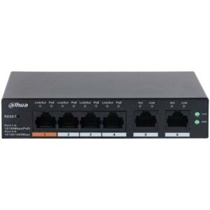 DAHUA 4port PoE 65w 2-Uplink 10/100 Cloud Yönetilebilir Switch CS4006-4ET-60