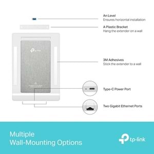 TP-LINK ARCHER AIR R5 X95 AX3000 Duvar Tipi Access Point