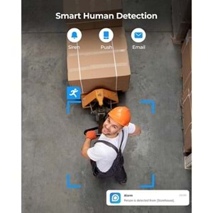 REOLINK 6MP Panoramik 1.92mm IP Kamera Dahili Siren Çift Yönlü Ses FE-P