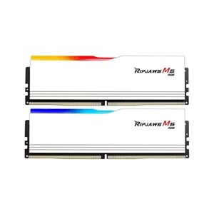 GSKILL 32GB (2X 16GB) DDR5 6000MHZ CL36 DUAL KIT RGB PC RAM RIPJAWS M5 F5-6000J3636F16GX2-RM5RW BEYAZ