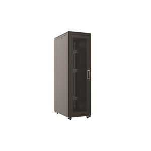 AGER 26U + 2li Fan 800x1000mm Dikili Tip Siyah Kabinet Vega AG-VB26U8010S1-BAAA-A-M1 Cam Kapak