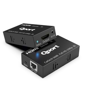 QPORT Q-HEX3 HDMI-CAT6 60metre HDMI Extender