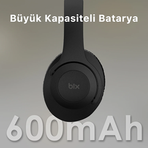 BIX BH2-BK Siyah Soundcraft BH2 Katlanabilir Kablosuz Kulaklık