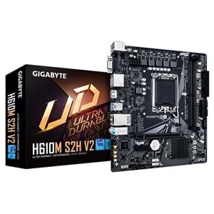 GIGABYTE H610M S2H v2 - DDR5 HDMI DVI DP PCIe 16X v4.0 1700p mATX