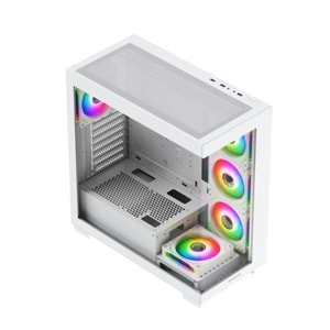 GAMEBOOSTER 750W 80+ BRONZE Seaview A7505W Gaming Mid-Tower PC Kasası Beyaz