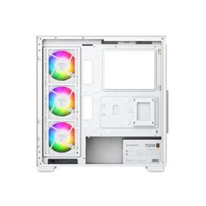 GAMEBOOSTER 750W 80+ BRONZE Seaview A7505W Gaming Mid-Tower PC Kasası Beyaz