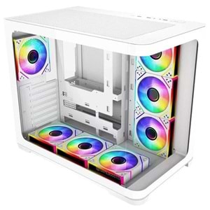 GAMEBOOSTER GB-G2852W Gaming Mid-Tower PC Kasası Beyaz 7-Fanlı