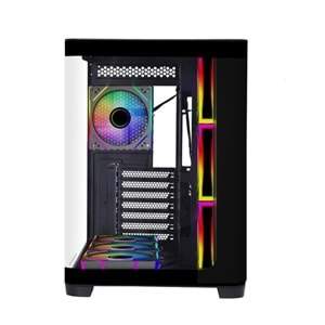 GAMEBOOSTER 850w 80+ BRONZE GB-G2852B-850W Gaming Mid-Tower PC Kasası Siyah 7-Fanlı