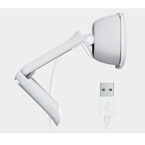 LOGITECH 2MP BRIO 100 Dahili Mikrofonlu Webcam Beyaz 960-001617