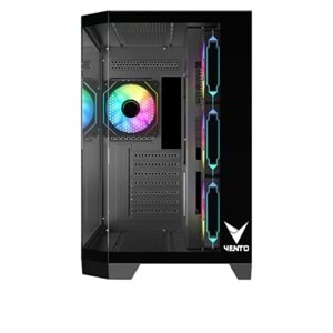 VENTO VG4204FA Panoramik Gaming EATX PC Kasası Siyah