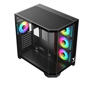 VENTO VG4204FA Panoramik Gaming EATX PC Kasası Siyah